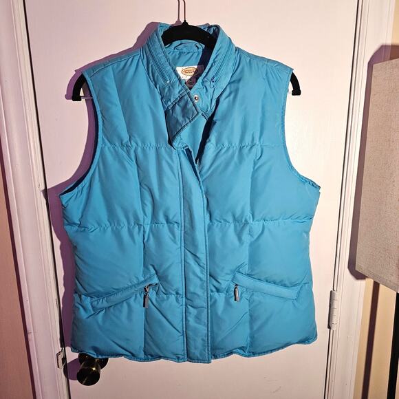 Talbots Petite Goose Down Feather Puffer Vest Size M Outdoors Camping Layers - Picture 1 of 6
